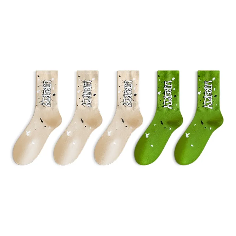 LUOLIAN Mid Calf Socks Men's 5 Pack-6
