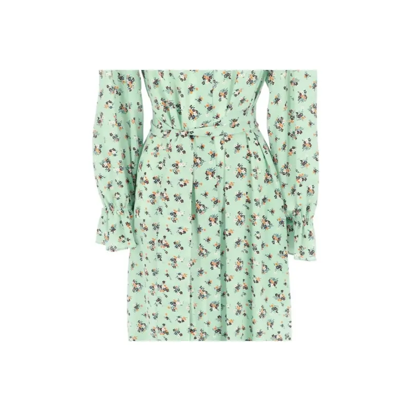 WEEKEND MaxMara Long-Sleeved Dresses Women's Green-3