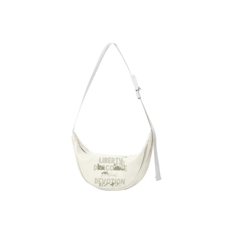 DRACONITE Polyester Shoulder Bag Regular Unisex Ecru-1