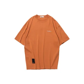 ZUO T Shirts Men Orange Red