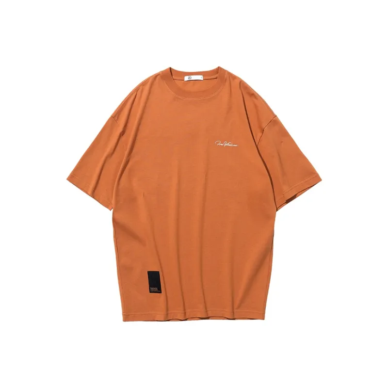 ZUO T Shirts Men Orange Red-0