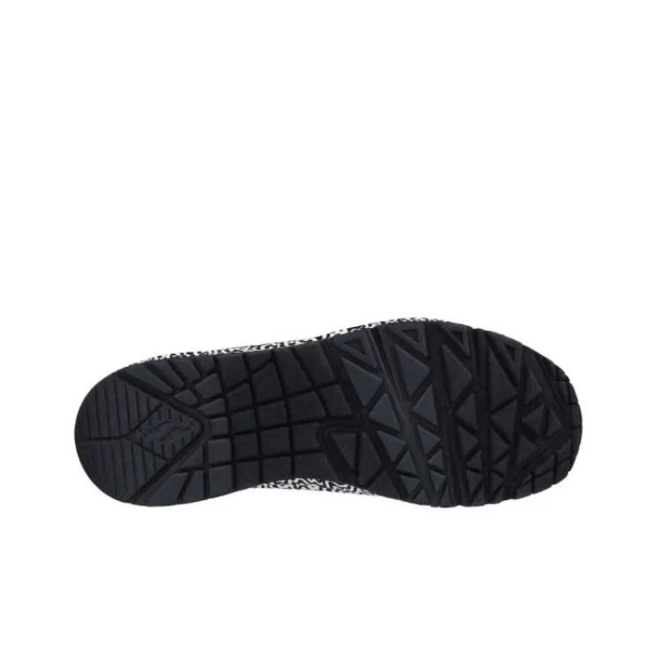 Jen Stark x Skechers Uno Low Top Casual Shoes Women's Black White-5