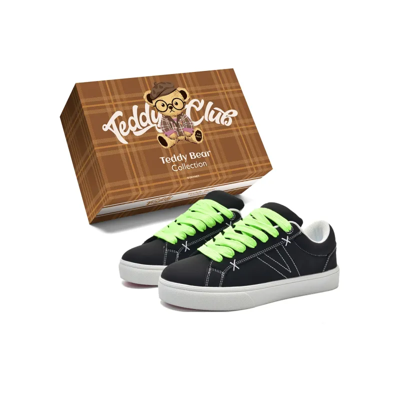 Teddy Bear Collection Slip Resistant, Abrasion Resistant, Lightweight Low Top Skateboard Shoes Unisex-13