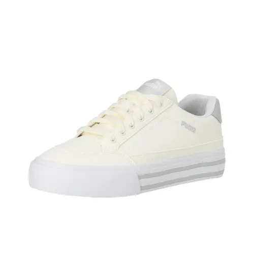 PUMA Court Classic Bulk Anti Slip Wear Resistant Low Top Skateboard Shoes Men's Beige