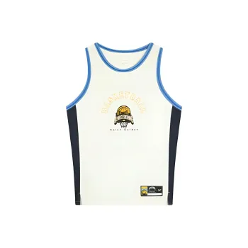 361° Basketball Jersey Men's Cream White/Serene Dark Blue