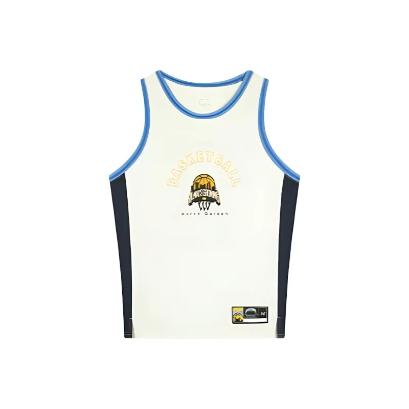 361° Basketball Jersey Men's Cream White/Serene Dark Blue-0