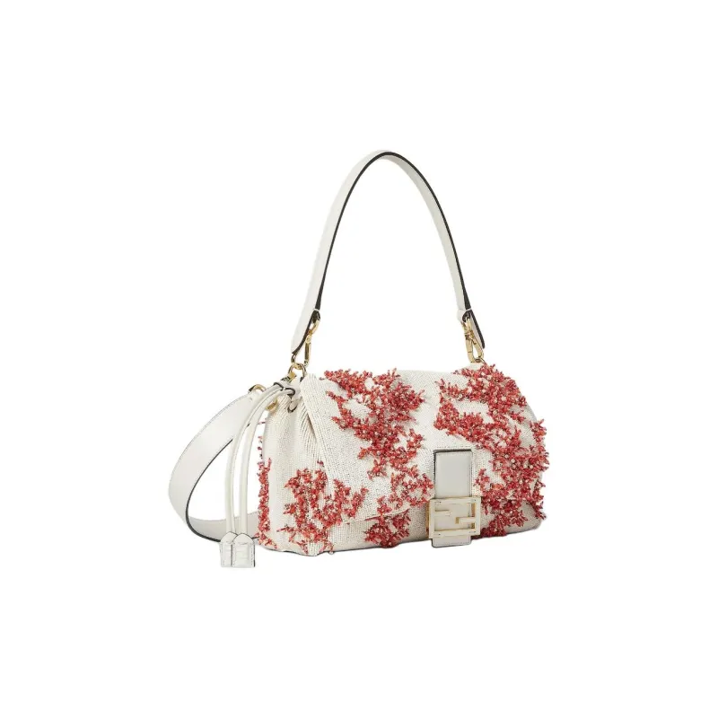 FENDI Baguette FF Buckles Baguette Bag, Shoulder Bag, Crossbody Bag, Handbag Medium Size Women's Multicolor-1