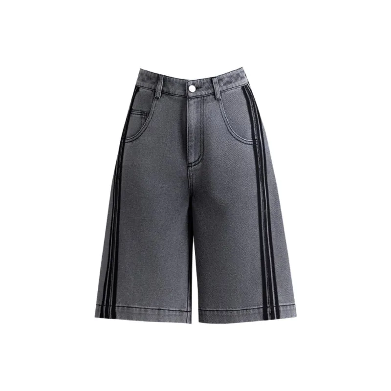 You Cow Me Pants Denim Shorts Women's-0