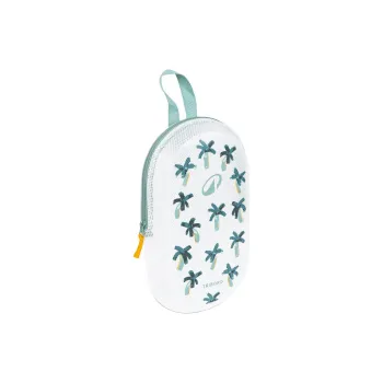 DECATHLON Ethylene Travel Storage Bag Unisex Cyan Jade & Golden Orange