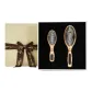 Two-Piece Set: Pig Bristle Airbag Massage Comb PF01+Pig Bristle Airbag Massage Comb PF02 (Brown Ribbon)