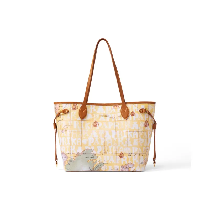 PAPRIKA Cow Leather Shoulder Bag Regular Women's Multicolor-6