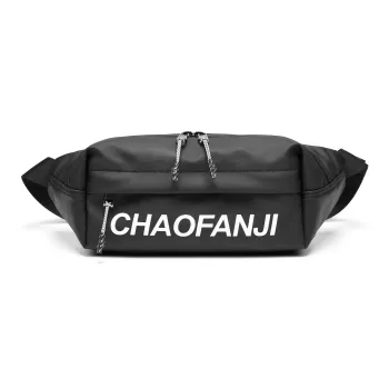 CHAOFANJI Membrana Dermalis Fanny Pack Unisex Black/White/Gray