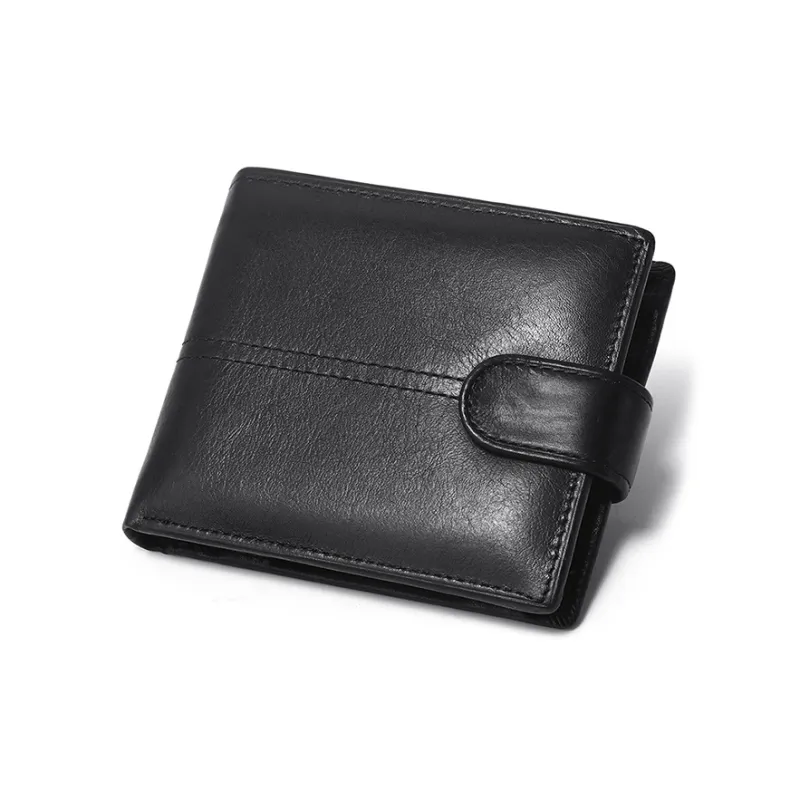 CARTELO Cow Leather Wallet Men's Black-0