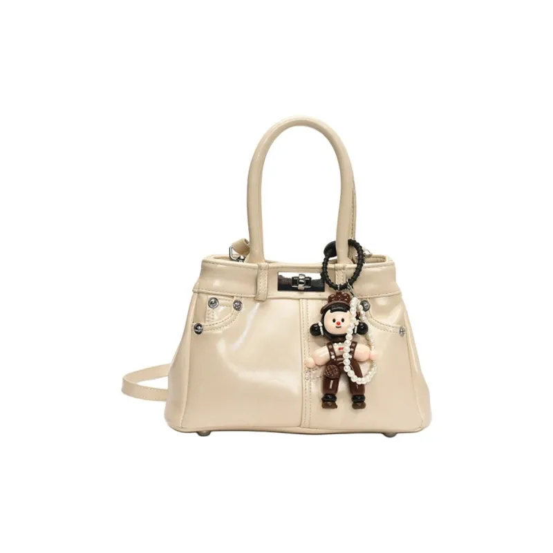 NOMK PU Shoulder Bag, Crossbody Bag, Handbag Regular Women's Black/White/Blue/Coffee-3