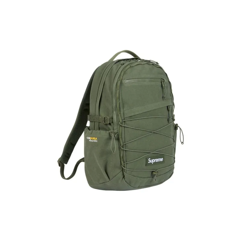 Supreme Cotton Backpack Regular Unisex Olive Green-1