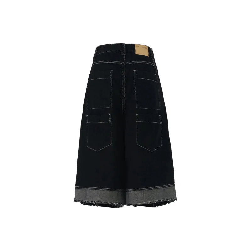 GDRX Denim Shorts Unisex Black-1