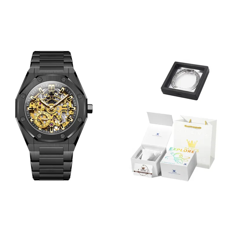 OLEVS Play The Cool Series Mechanical Movement Watch Men's Watches White Dial-4