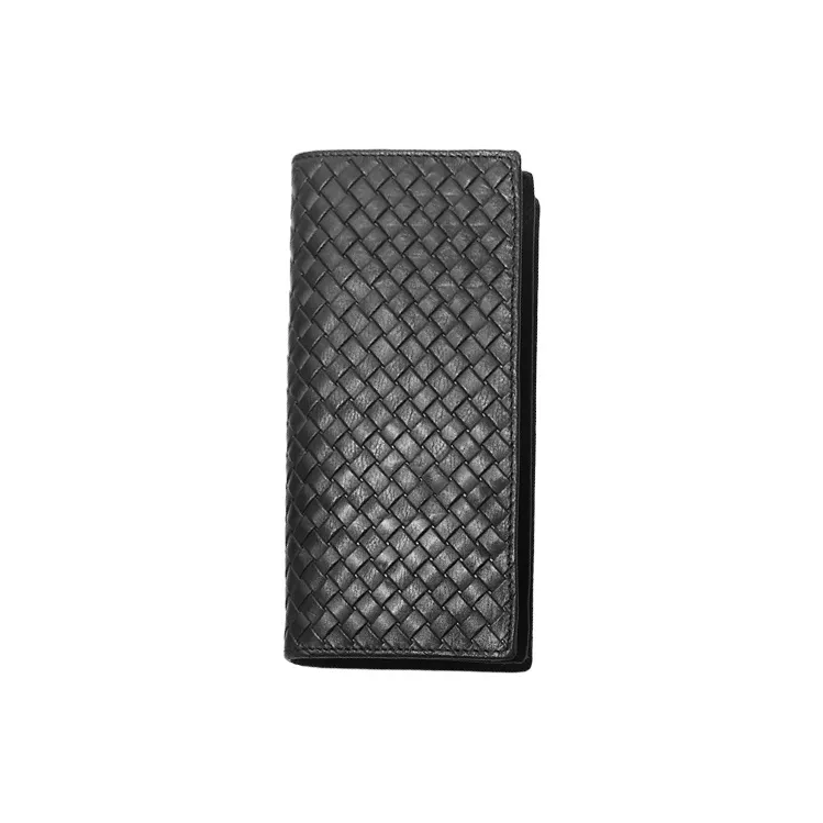 CARTELO Leather With Polyester Wallet Men's Black/Coffee-1