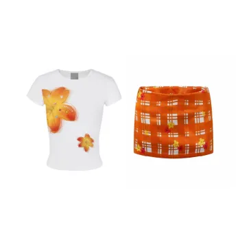 MTHE Two Piece Skirt Sets Women's