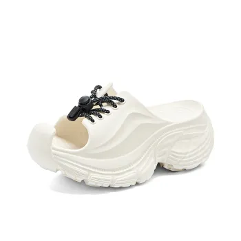 La Chapelle Slip Resistant Slide Slippers Women's White