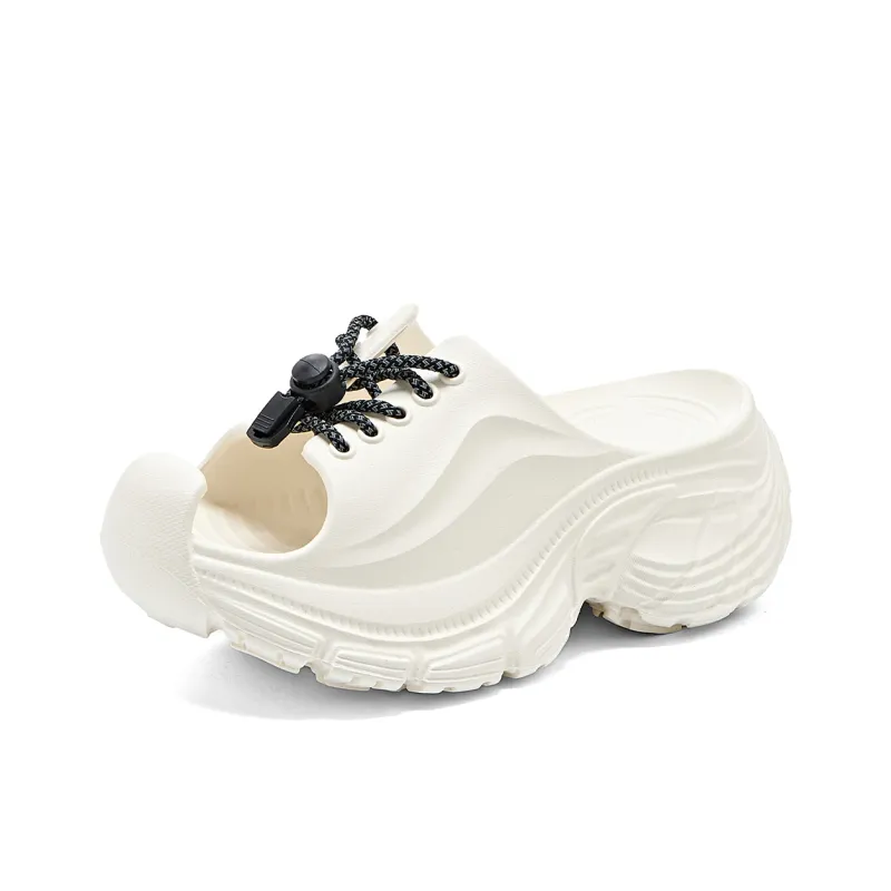 La Chapelle Slip Resistant Slide Slippers Women's White-0