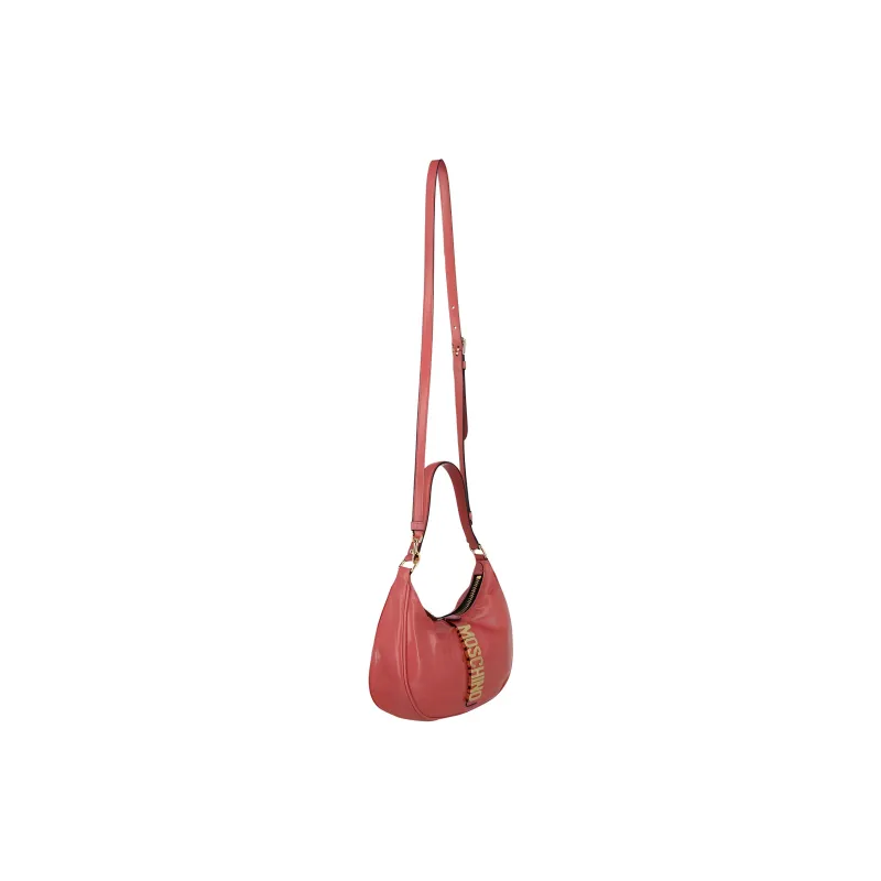 MOSCHINO Viscose Hobo Bag Shoulder Bag Crossbody Bag Handbag Women's Light Pink-2