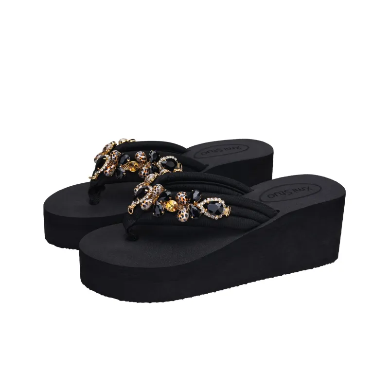 XMISTUO Quiet Abrasion Resistant Slip Resistant Flip Flops Women's-1