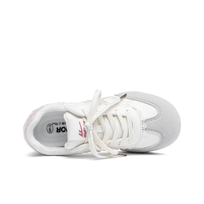 Warrior Slip Resistant, Lightweight, And Breathable Low Top Casual Shoes Women's Beige Gray Pink-3