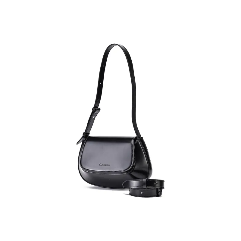 AQUASCUTUM Flap Lightweight Handbag, Shoulder Bag Women's Bag Regular Women's Black/Brown/Ecru-7