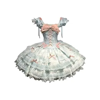 COVT Lolita Dresses Women's Green Mini Dress