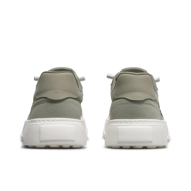 Desai Skateboard Shoes Men Low Top Gray, Khaki Green-8