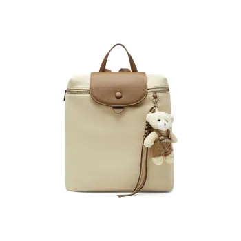 JOSINY Synthetic Leather Backpack Women's Apricot