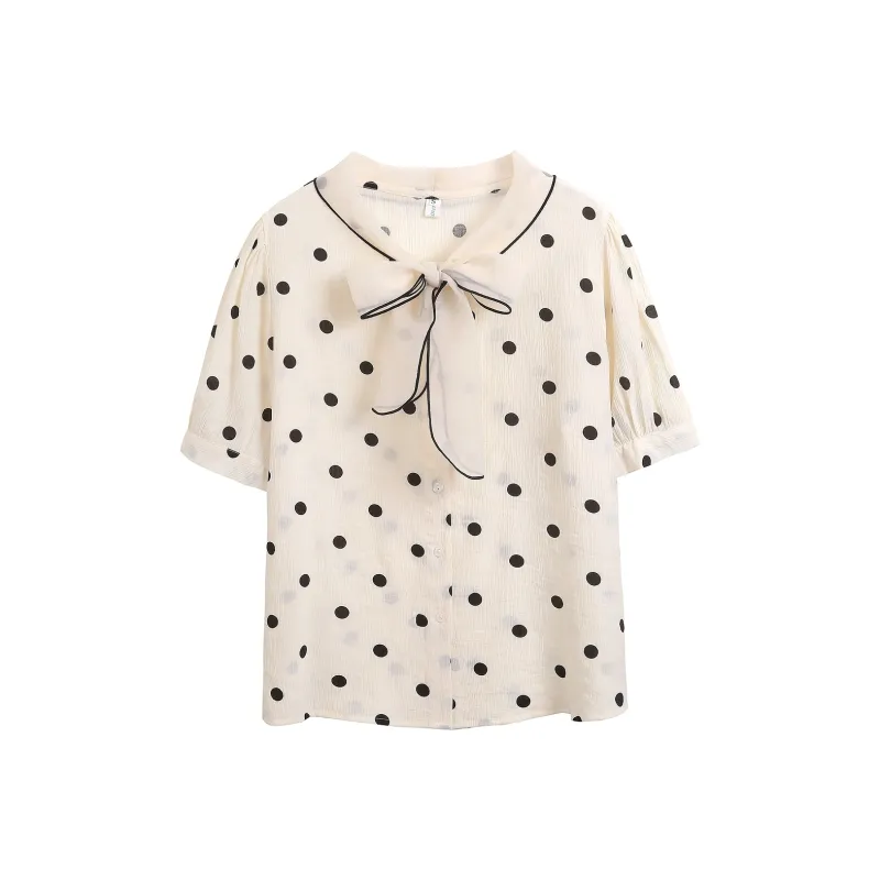 CZMO Shirts Women's Apricot Polka Dot-0