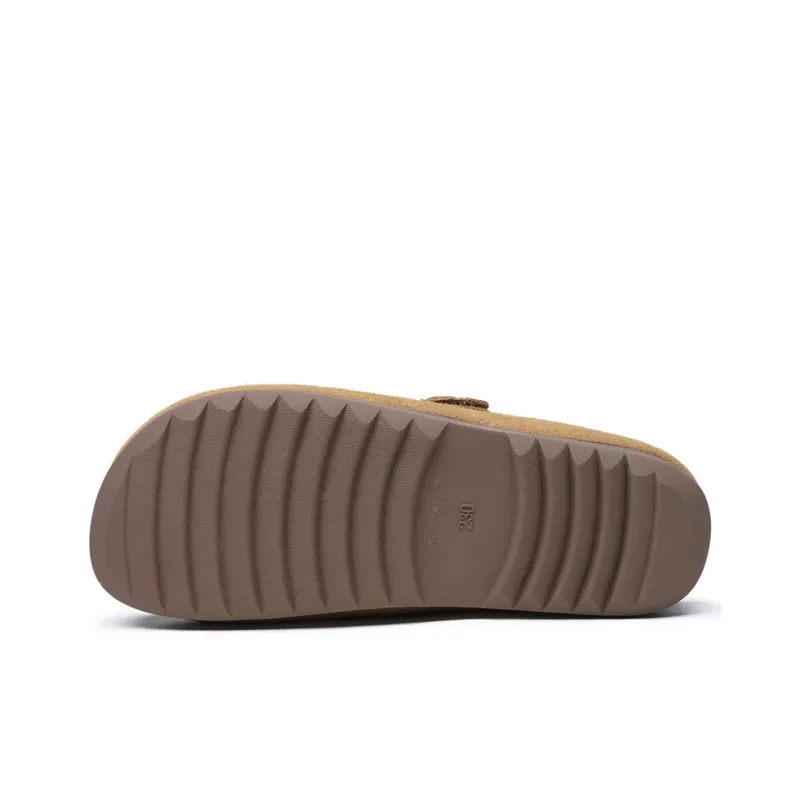 AOKANG Rubber Sole Slip Resistant Closed Toe Slippers Women's-4