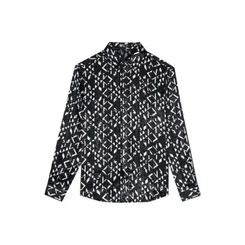 ANDREW MACKENZIE Shirts Unisex Black White