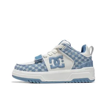 DC Shoes CAMPUS CAS Low Top Skateboard Shoes Men's Monogram Light Blue