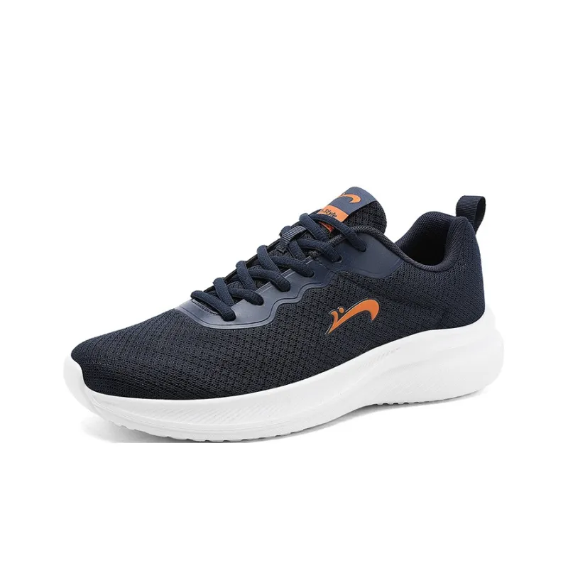 K bird Breathable Lightweight Rebound Low Top Training Racing Running Shoes Men's Black Blue-2