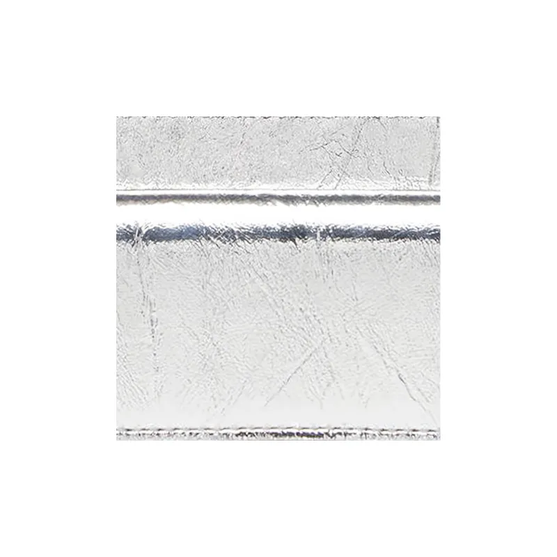 FENDI Baguette Lambskin Card Clip Card Holder Women's Silver-4