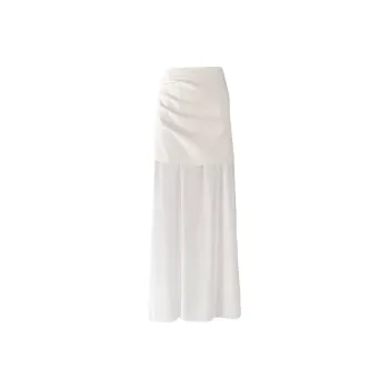 GOSO Casual Long Skirts Women's White