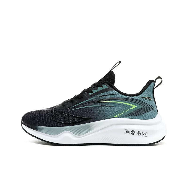 Gaius Durant Abrasion Resistant Lightweight Slip Resistant Low Top Running Shoes Men's Black Green-0
