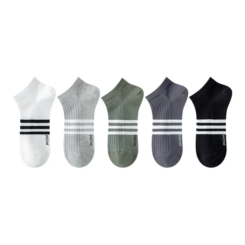 MIIOW No Show Socks Men's 5 Pack-16
