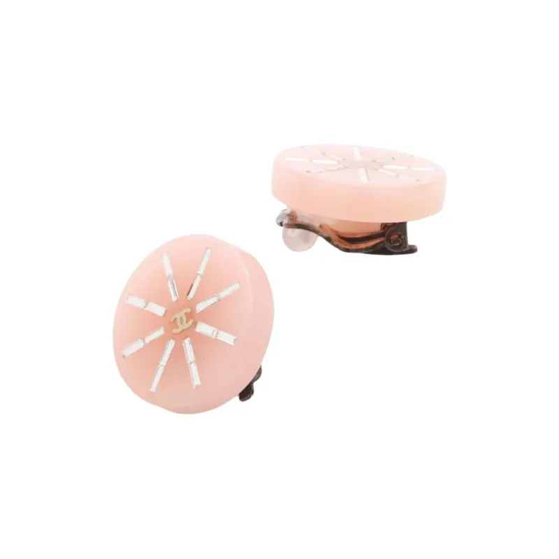 CHANEL 2007 Cc Clip on Earrings-1