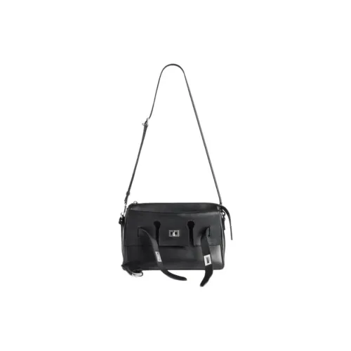 Balenciaga Bel Air Cow Leather Messenger Tailgate bag, Shoulder Tailgate bag Trumpets Men's Black