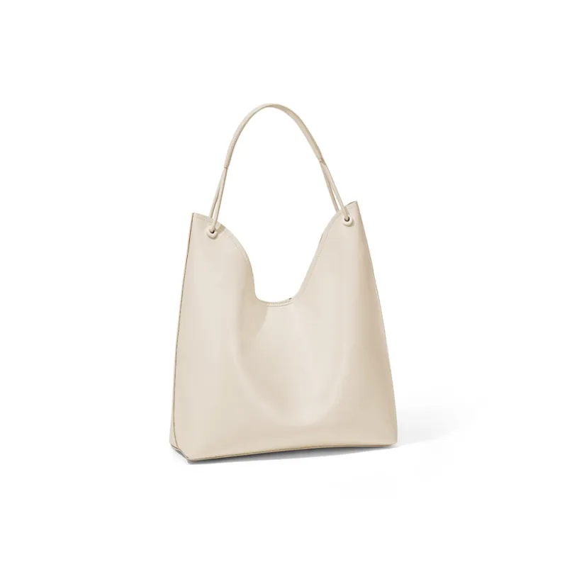 CinvaiKrose Synthetic Leather Tote Bag, Portable Tote, Shopping Bag, Shoulder Bag Tubas Women's Creamy White/light Blue-2