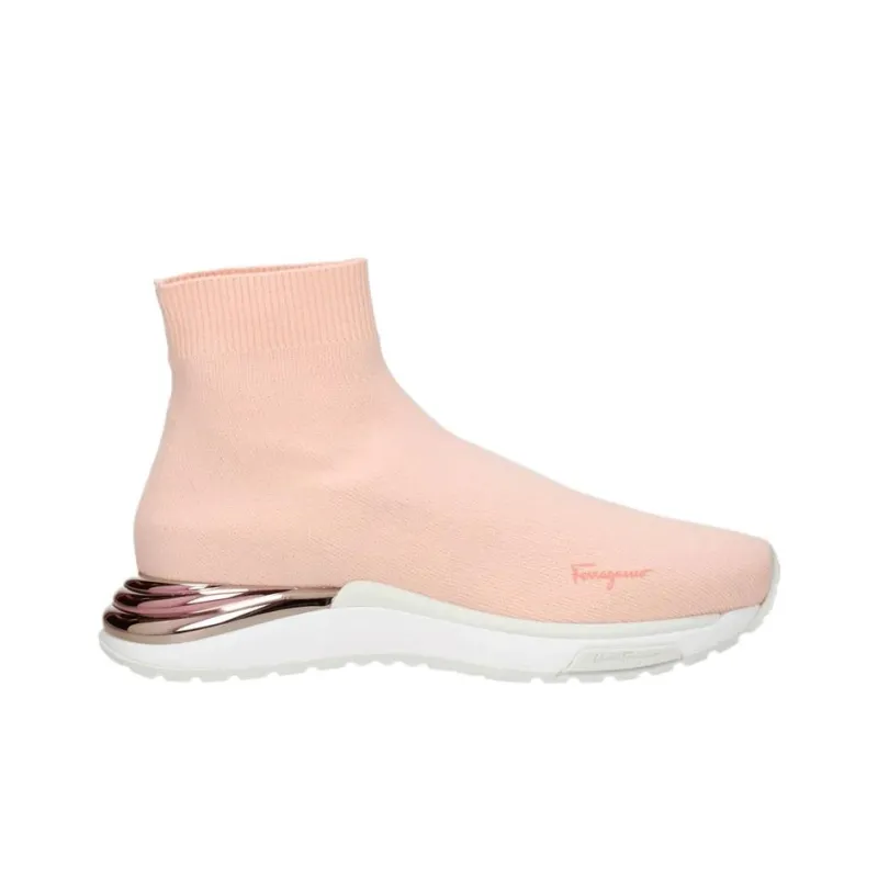 FERRAGAMO High Top Casual Shoes Women's Pink-1