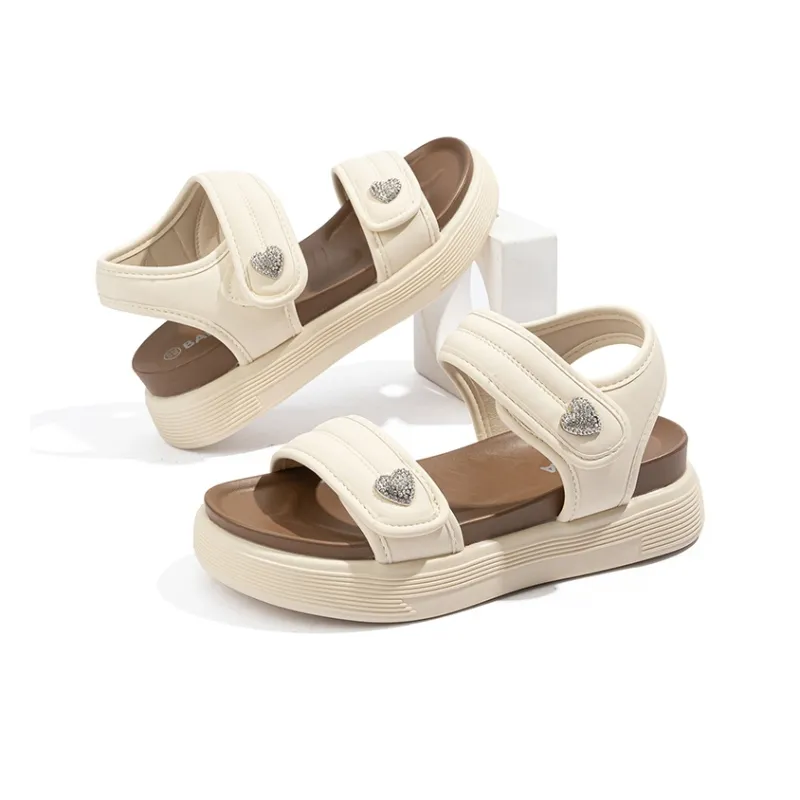 BABAYA KIDS One Strap Sandals Women's Beige-4