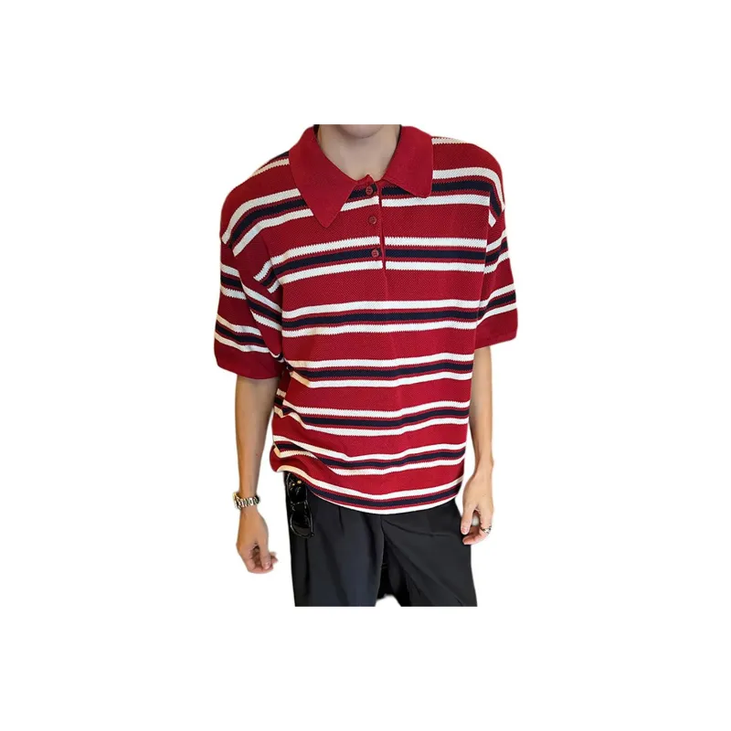 GY.VG Polo Shirts Unisex Red-0