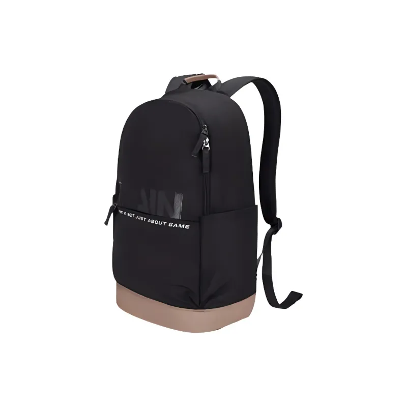 XTEP Variety Training Collection Textile Fabrics Backpack Unisex Black/Dark Gray-1