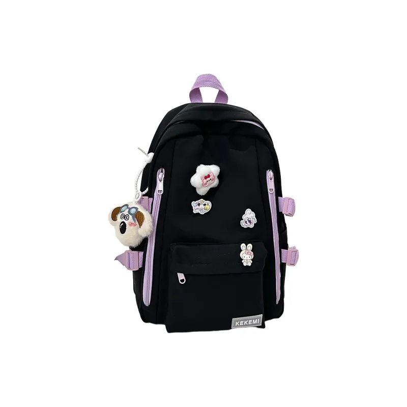 Wolfhorse Nylon Backpack Unisex Yellow/Blue/Green/White/Black-39