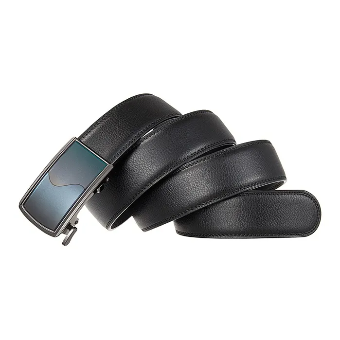 Yalu Preferred Cow Split Leather Belts Men's Width 3.5CM-1
